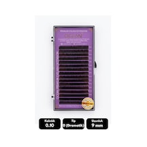 Ocean 0.10d Dramatik Kıvrım 9 Mm Soft Eyelash Doğal İpek Kirpik 16'lı