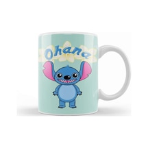 Cute Alien Stitch Ohana Kupa Bardak Porselen No17775 Karışık