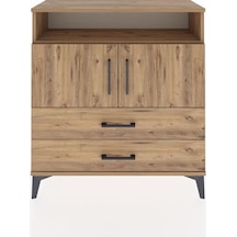 Arges Şifonyer 3 Raflı 2 Çekmeceli 2 Kapaklı 88x30x96 Çam-çam Çam