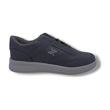 Zerhan Lutton 4555 Unisex Füme Bağcıklı Kalın Taban Büyük Numara Spor Ayakkabı 45 46 47 48 Füme