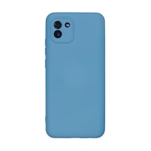 Galaxy A03 Kılıf Nano İçi Kadife Silikon - Mavi