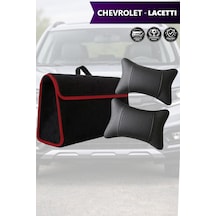 Chevrolet Lacetti Uyumlu Koltuk Yastığı Bagaj Çantası Siyah Renk Lüks Model