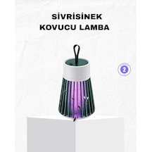 Şarjlı Mor Işıklı Sivrisinek Öldürücü Lamba Sessiz Ve Kimyasal İçermez