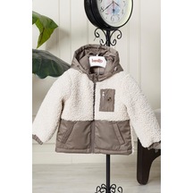Peluş Bebek Çocuk Mevsimlik Mont 51309 Camel