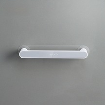 Yunboo Banyo Bulaşık Havlusu Rakusu - Delme Yok Süper Sijajlı Montaj - Tek Çubuklu Sağlam Plastik Tasarım - Gri Kısa Model Diğer