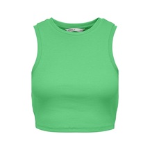 Only Onlvılma S/l Cropped Tank Top Jrs Noos 15282771 Yeşil 001