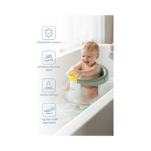 Babyjem Önden Açılır Banyo & Mama Oturağı Soft Yeşil