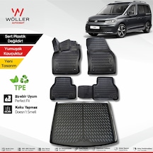 Volkswagen Caddy Paspas Bagaj Havuzu Set 2021 Sonrası Uyumlu 3d Wöller Ultraflex Set