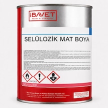 İbavet Selülozik Boya 2.5 Lt Özel Mat Siyah