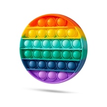 Push Pop Bubble Pop It Duyusal Oyuncak Özel Pop Stres Gökkuşağı Renkli Daire A++ Kalite