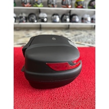 45 Litre Sırt Pedli Siyah Motosiklet Arka Çanta