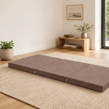 Üç Parçalı Katlanır Minder 60 180 7 Cm Kahve