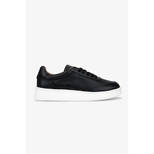 Valmenti Erkek Hakiki Deri Siyah Floter Sneakers & Spor Ayakkabı 04 4406 Erk Ayk Y26 Sıyah Fltr
