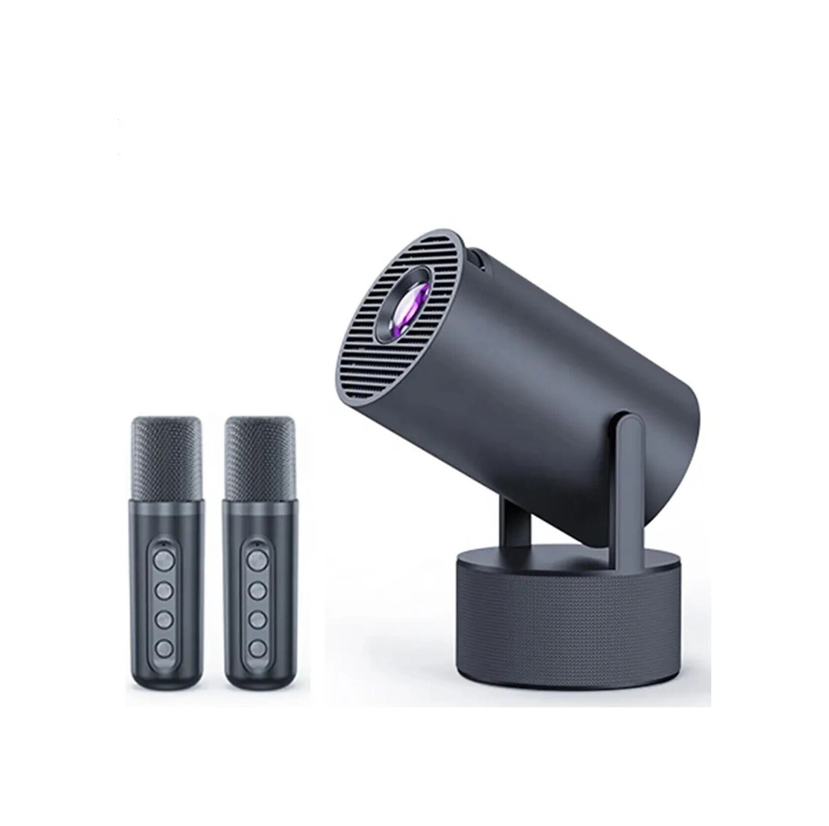 Mikrofonlu Projektör 4k Android 11 Taşınabilir Ev Sineması Video Projektörleri Karaoke Projektör-113910