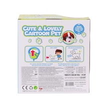 Pr66308-25t Tasmalı Yürüyen Peluş Fransız Köpeği Açık Bej - Bej