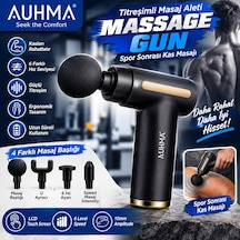 Auhma Massage Gun 6 Kademeli Titreşimli Masaj Aleti - Lisinya Siyah
