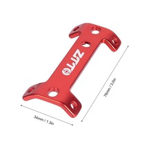Pazly Kırmızı Alüminyum Çift Başlı Şişe Kafesi Genişletici Dağ Bisikleti Montajı 76x34mm Kırmızı