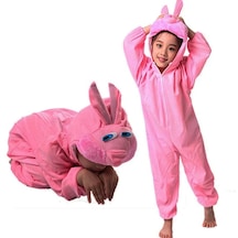 Çocuk Tavşan Kostümü Pembe Renk 2-3 Yaş 80 Cm 2