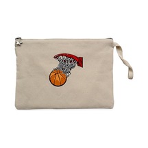 Basketball Hoop Krem Clutch Astarlı Cüzdan / El Çantası Krem