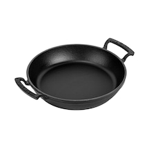 Lava Döküm Yuvarlak Sahan Döküm Demir Yekpare Çift Kulplu Çap(Ø)24cm.