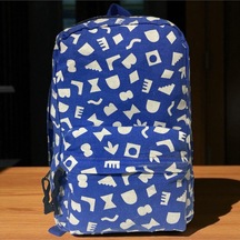 Old Cotton Cargo Kaliteli Mini Vintage Salaş Disayn Günlük Sırt Gezi Çantası 21 Cm X 34 Cm Mavi