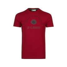 Layyagosta Erkek Sıfır Yaka T-Shirt-Bordo (504685423) Bordo