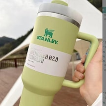 Tenfowee 1.18l Yeşil 40oz Çelik Araçlı Termos Bardak - Spor İçim Kabı, Büyük Kapasite, Sıcak/soğuk Saklama Açık Yeşil