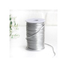 Gri floş ip (sıçan kuyruğu), 2 mm  5 metre Gri