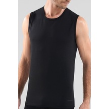 Blackspade 9234 Erkek Tender Cotton Sıfır Yaka Sıfır Kol Siyah T-