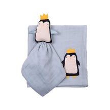 Penguen Uyku Arkadaşı + Müslin Set