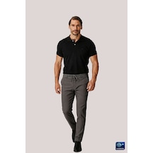 İgs Erkek Koyu Gri Bağcıklı Smart Casual Dynamic Fit Pantolon-26039