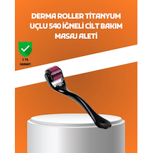 Mey İthalat 540 İğneli Titanyum Dermaroller Profesyonel Ev Tipi Cilt Yenileme Aparatı