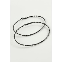 Ilkeshop Burgulu Metal Halka Küpe 8-9-10 Cm-8 Cm çok renkli 16796430
