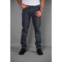 İndigo Gri Regular Fit Normal Bel Likralı Jeans