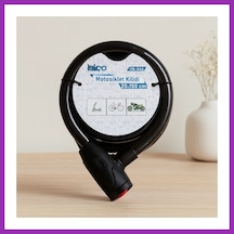 Bezos Anahtarlı Çelik Tel Bisiklet Ve Motor Kilidi 20mm X 150cm Bty Diğer
