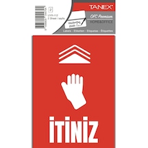 Tanex İtiniz Uyarı Etiketi Diğer