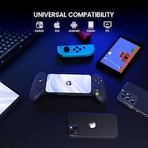 G8 Plus Bluetooth Mobile Game Controller For Switch & İos & & Tablets, Gamepad With Hall Effect Joysticks/hall Trigger, Play Minecraft, Genshin, Call Of Duty Mobile Abanoz - Beyaz