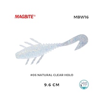 Magbite Pull Grab 9.6cm 06 Natural Clear Holo Kokulu Silikon Yem 5 Adet