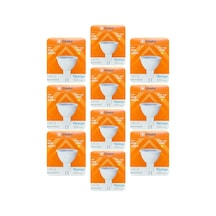 Tr Led Ampul, 5w 40w , Sarı Işık 3000k , Mr16 G4 Duylu, 10 Adet Genel
