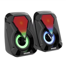 Leefei 1053 Bilgisayar Hoparlörü 1+1 Pc Hoparlörü Usb Speaker Rgb