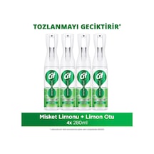Infinite Clean Doğal Probiyotikli Anti Toz Yedek Şişe İçin Misket Limonu & Limon Otu 280 Ml X4 4'lü Set
