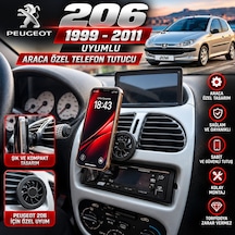 Peugeot 206 Uyumlu Araç Içi Premium Telefon Tutucu - Araba Telefon Tutacağı Havalandırma Için