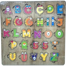 Hayal 29 Parça Türkçe Alfabe Harfler Ahşap Puzzle