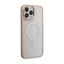 Durukar Apple, Uyumlu iPhone 15 Pro Kılıf Room Magneticsafe Silikon - Pudra