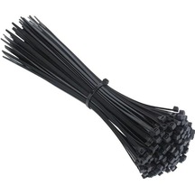 Siyah Kablo Bağı Plastik Cırt Kelepçe 3.6x150mm 15cm 100 Adet