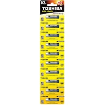 Toshiba LR03 Kartela Alk.ince Pil 10'lu