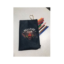 Stranger Things-hellfire Desenli Tasarım Bez Kalemlik-cüzdan Diğer