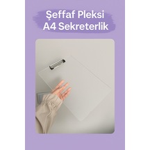 Şeffaf Pleksi A4 Sekreterlik