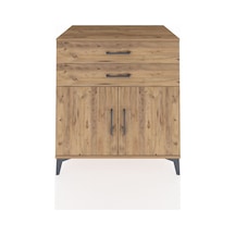 Kronos Şifonyer Tek Raflı 2 Çekmeceli 2 Kapaklı 88x59x96 Çam-çam Çam