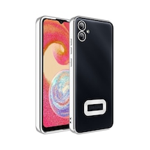 Rba Aksesuar Galaxy Uyumlu A04e Kılıf Kamera Korumalı Logo Gösteren Rba Omega Kapak - Gümüş Gümüş